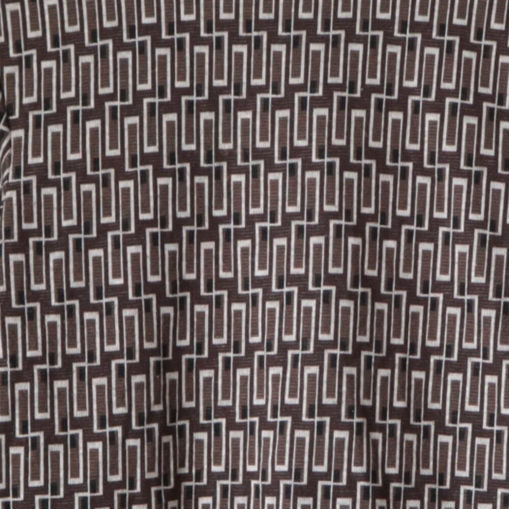 Zara Retro Geometric Long Sleeve Top | M - Picture 3 of 4